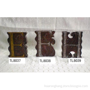 wooden book end